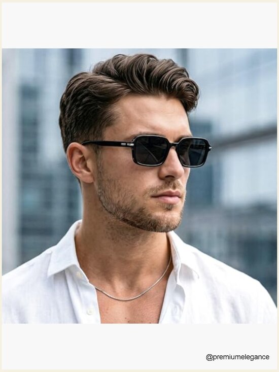 Trendy Rectangle Narrow Thin Slim Square Sunglasses UV400 Retro Unisex